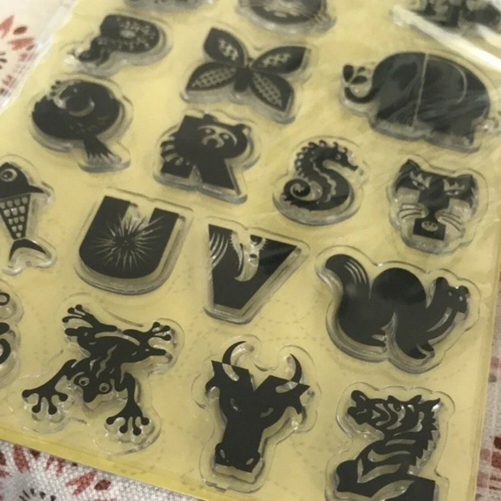 K&Company Alphabet Animals Clear Stamps by Jenn Ski NWT